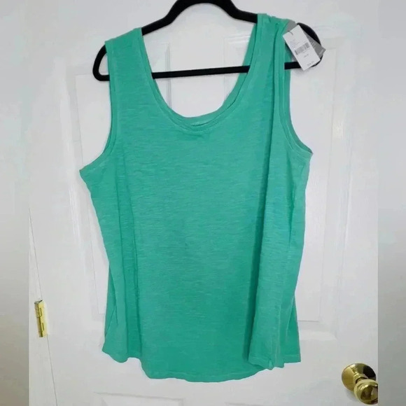 ⭐️ NWT Lane Bryant Scoop Neck Tank, Size 14/16, Emerald - Picture 4 of 7